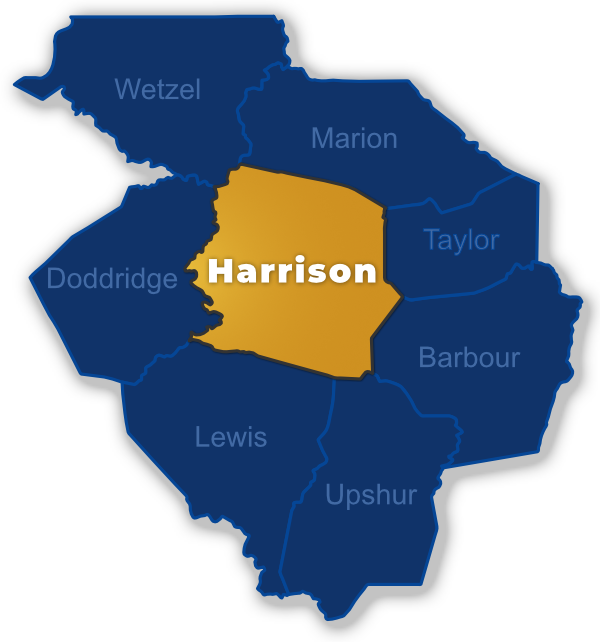 CENTRA-Harrison-County-Clarksburg-WV-map-sm