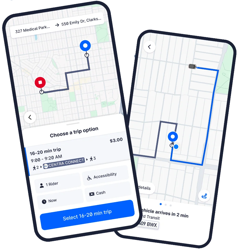 CENTRA CONNECT - tap for a ride in Harrison County West Virginia